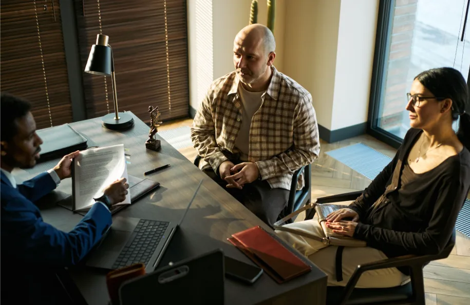 Family meeting with a Lawyer